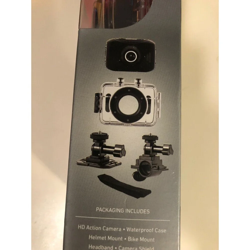 Sharper Image SVC355 Rechargeable‎ Hd Action Camera 720P with Waterproof Case